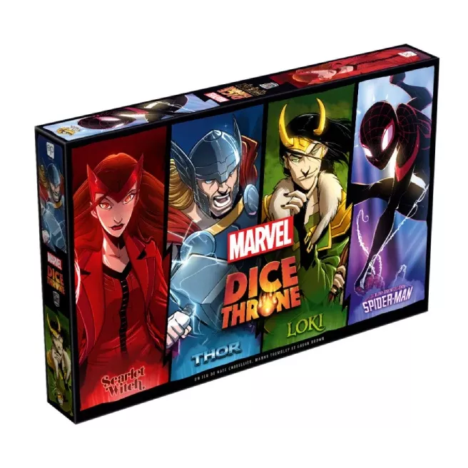 Dice Throne Marvel - Scarlet Witch, Thor, Loki & Spiderman Miles Morales