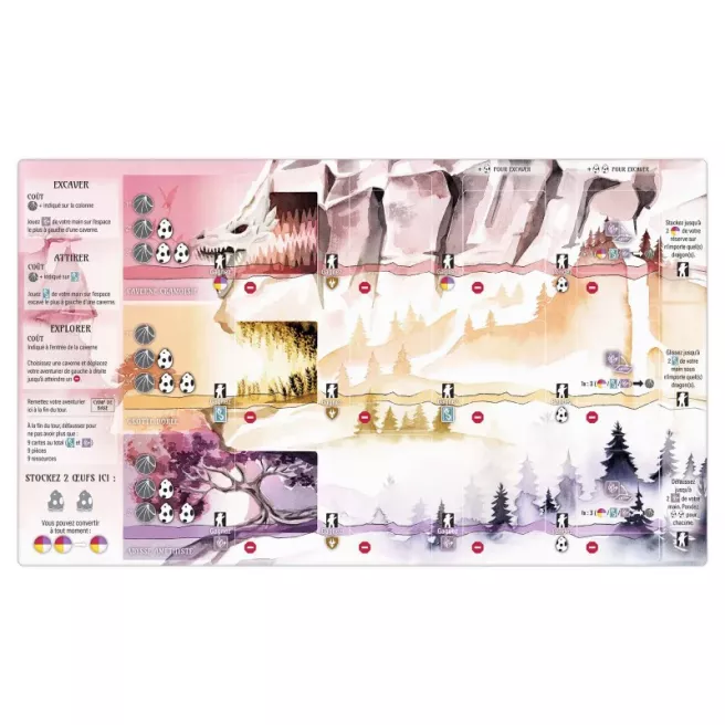 Wyrmspan -Tapis de Jeu Plateau Joueur